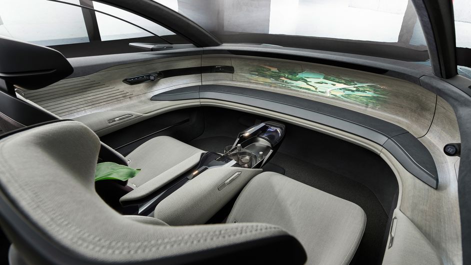 Interior of an Audi concept vehicle