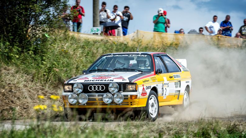 Participating vehicles: Audi sport quattro S1, Audi Rallye quattro A2