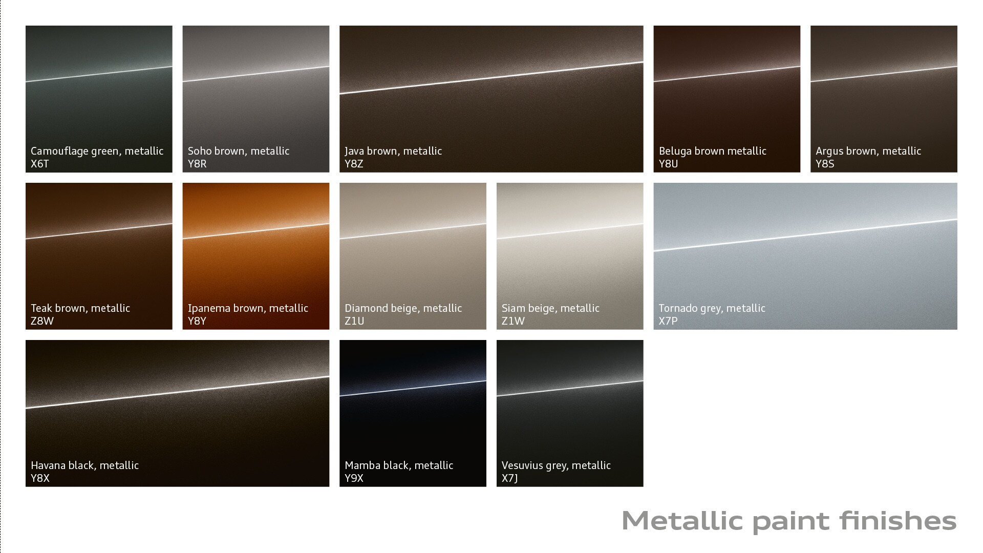 Audi Exclusive Paint Color Chart - Reviews Of Chart